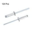 thumbnail image 4 of Unique Bargains 4mm Diameter 16mm Grip Length Silver Tone Aluminum Blind Rivets 120 Pack, 4 of 4
