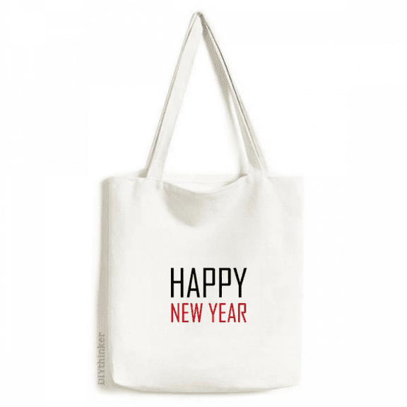 Celebrate New Year's Day Blessing Festival Tote Canvas Bag Shopping Satchel Casual Handbag