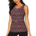 thumbnail image 1 of Balery African Women Camiseta sin mangas estampada ligera para mujer, tops de entrenamiento sin mangas, camisetas de yoga transpirables de secado rápido.-Small, 1 of 7