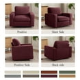 thumbnail image 6 of COOLHUT 360° Swivel Accent Chair Set of 2, 36.2" Wide Accent Chair Armchair, Comfy Upholstered Single Sofa Chair for Living Room and Bedroom, Plum Purple, 6 of 11