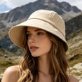 thumbnail image 6 of Eolstice Summer Bucket Hat, Wide Brim Sun Protection Hat, Casual Foldable Visor Cap, UV Blocking Fashion Hat for Women, Men, Outdoor Beach, 6 of 7