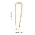 thumbnail image 4 of Unique Bargains 1 Pc Hair Pin U-shaped Hair Hairpin for Women Gold Tone, 4 of 5
