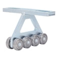 thumbnail image 1 of Chariot de Levage pour Installation de Palan électrique, Ensemble de Chariot à Rouleaux, Ensemble de Chariot à 8 Roues, Ensemble de Poulie de Type T Argenté pour Canal de Support Plus Grand, 1 of 8