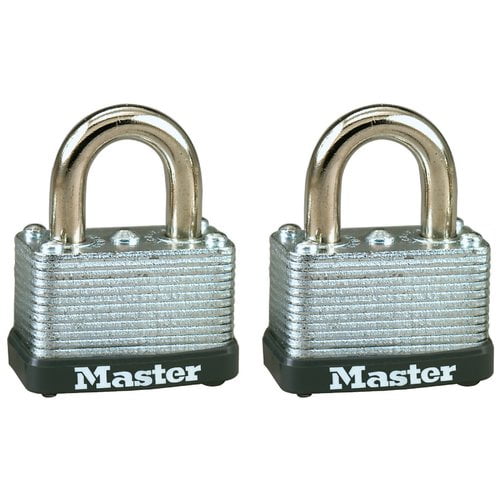 Master Lock 22T 1-1 2" No. 22 Warded Laminated Padlocks 2 Pack by Master Lock