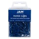 thumbnail image 1 of JAM PAPER Clips de papel estándar coloridos - Regular 1 pulgada - Clips de papel azul oscuro - Paquete de 100, 1 of 1