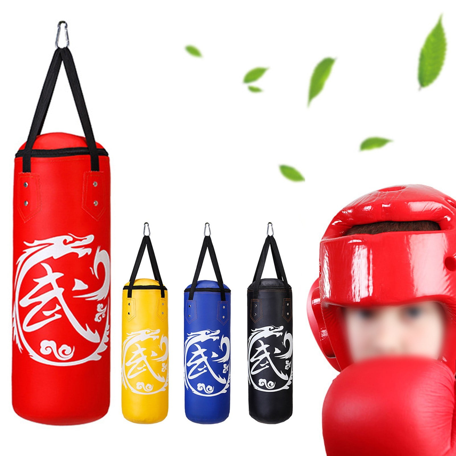 Unfilled PU Leather Punching Bag for Kids Kickboxing Training