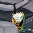 thumbnail image 3 of Yuyamidu Leopard Print Car Trash Bag Sunflower Car Rubbish Bin Accessories for SUV Van Collapsible Automotive Trash Container Hanging Car Garbage Bag, 3 of 7