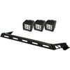 Rugged Ridge 11232.04 Light Bar Kit, Hood Mounted, 3 Square; 07-18 Jeep Wrangler JK Fits select: 2008,2015-2018 JEEP WRANGLER UNLIMITED