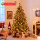 thumbnail image 2 of Árbol de Navidad Costway Artificial 210 cm 846 puntas 340 luces LED color blanco cálido, 2 of 4