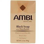 Ambi Skincare Black Soap with Shea Butter, 3.5 Oz.