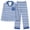 Light Blue, variant on Tnhcen Women's Stripe Print Pajama Sets Button Down Long Sleeve Pants Sleepwear Set Comfort Nightwear Homewear Sets S-2XL
