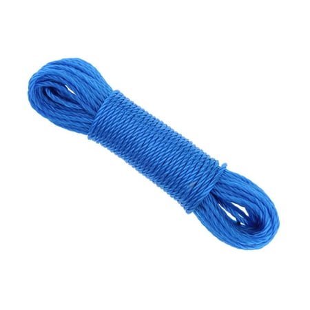 

Braided Clothes Hanging Rope Clotheslines Nylon Line Tie Downs For Gardening 66 / 33 Ft Blue-10m