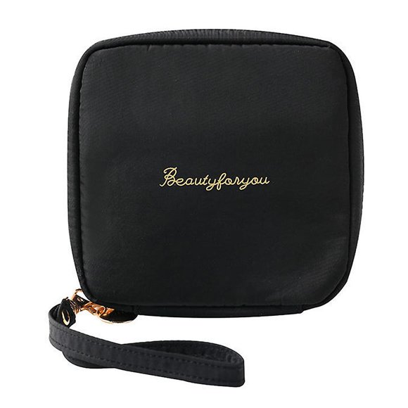 Sac Pochette de Maquillage de Voyage - Sac Pochette en Tissu à Fermeture Éclair pour Femmes/hommes - Pratique et Stylé - Environ 13*14 cm