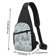 thumbnail image 3 of Rocae Pirate Adventure Map for Sling Bag Chest Shoulder Backpack Crossbody Bags Casual Daypack for Men Women, 3 of 5