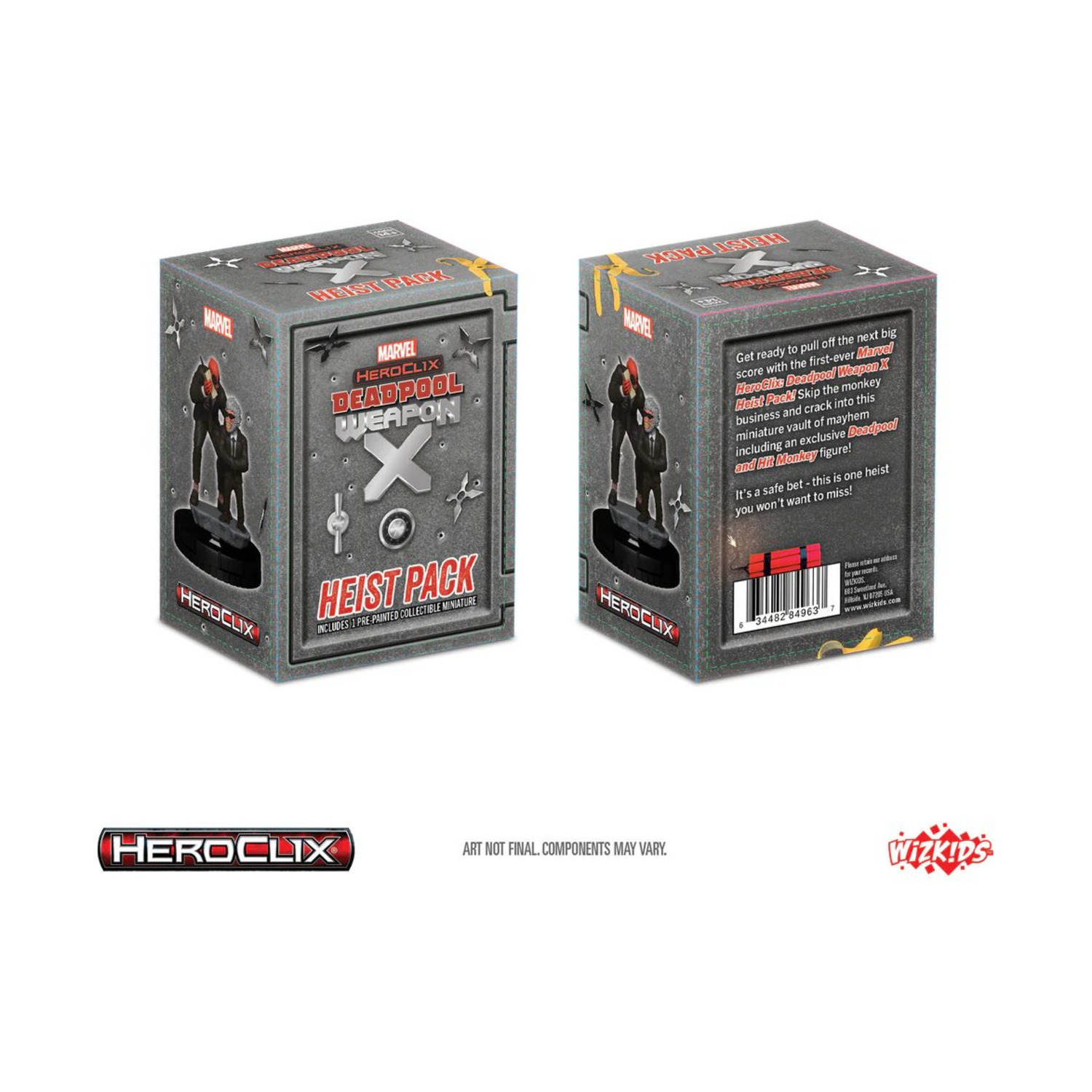 Marvel Deadpool Weapon X Deadpool & Hit Monkey Heist Pack