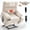 Beige, variant on Dual Motor Power Lift Recliner Chair with Massage and Heat, 180° Adjustable Lift Chair for Seniors, 25" Wide Seat with Cup Holders, Beige Chenille