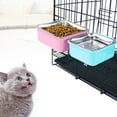 thumbnail image 1 of Happy Date Pet Hanging Food Bowl Small Stainless Steel Bowl with Removable Inner Tank for Pets, 1 of 6