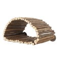 thumbnail image 1 of Hamaca de madera para pájaros, tienda con forma de puente de arco, cabaña de madera para acurrucarse para loros, para descansar, dormir, jugar, ocultar y masticar, 1 of 12