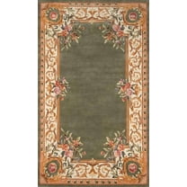 Hand Tufted Traditional Wool Area Rug - 100% New Zealand Wool Carpet for Bedroom, Dining Room, and Luxurious Home Décor ( Sage Green_10X14)