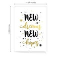 thumbnail image 3 of Modern Black And Gold New Year Greeting Cards / 24 Winter Holiday Cards With White Envelopes / 4 5/8" x 6 1/4" Faux Foil Cards / 4 Festive Designs, 3 of 6