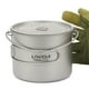 thumbnail image 5 of Copa de titanio Lixada 750 ml / 900 ml / 1100 ml olla de titanio ultraligera taza de agua con tapa y asa plegable al aire libre Camping cocina Picnic Lixada Copa de titanio, 5 of 7