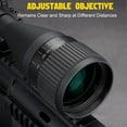 thumbnail image 5 of 4-16X44AOE Rifle Scope, Red/Green Illuminated Mil-Dot Reticle, Front Parallax Adjustment, 1inch Tube, Medium to Long Range Optic, 5 of 7