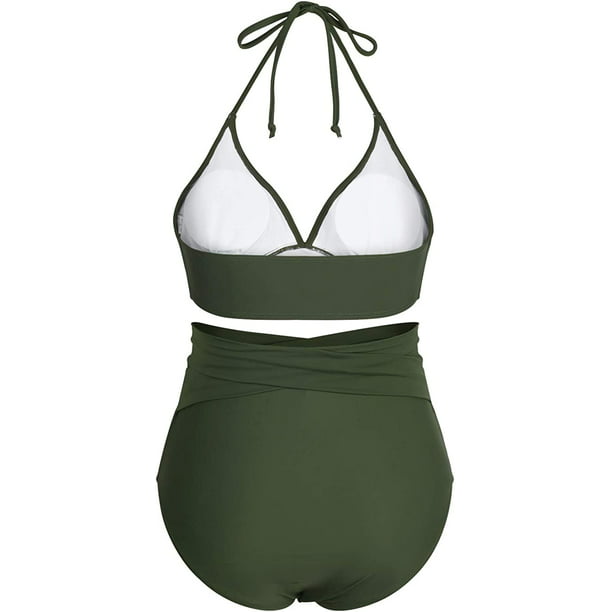 Womens Black High Waist Ruched High Waisted Bikini Bottoms Tankini Swimsuit  With Tummy Control And Full Coverage Available In Small To Plus Sizes From  Hchome, $7.47