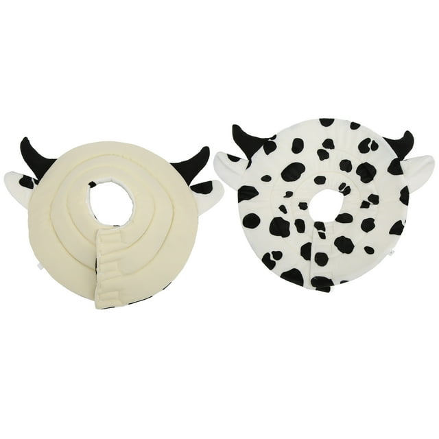 Cat Cat Elizabeth Cone Cartoon Adjustable Cow Pattern After Surgery Recovery Collar for Dogs and Cats