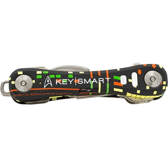 KeySmart Pro - Key Holder w Tile Smart Technology Bluetooth Tracker - w Bottle Opener up to 14 Keys, Star Trek The Original Series
