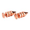thumbnail image 4 of Spiked Cone Spike Stud, Brass Material Rose Gold Metal Rivet Spikes Screw Back  For Shoes 7x15mm, 4 of 8