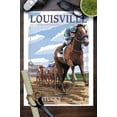 thumbnail image 3 of Louisville, Kentucky, Horse Racing Track Scene (9x12 Wall Art Print, Home Decor), 3 of 3