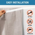 thumbnail image 5 of CNKOO Blackout French Door Blinds For Glass Door Window  Light Blocking Privacy Door Window Drapes For Front Door - Style 2, 5 of 5