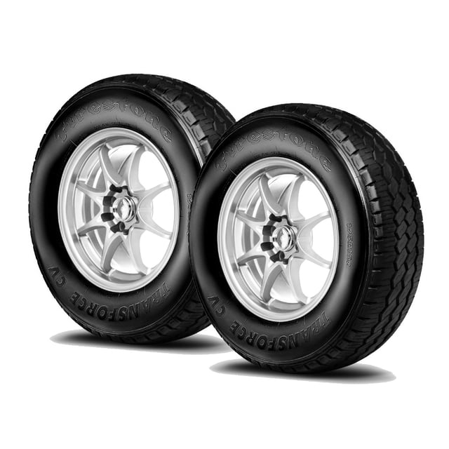Paquete de 2 llantas FIRESTONE 195R15C 106/104R TRANSFORCE CV