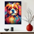 thumbnail image 3 of Tibetan Spaniel Dog Canvas Wall Art Colorful Pets Graffiti Highland Canvas Oil Painting Canvas Print Street Art Modern Artwork Living Bedroom Bathroom Home Office Decor, 3 of 4
