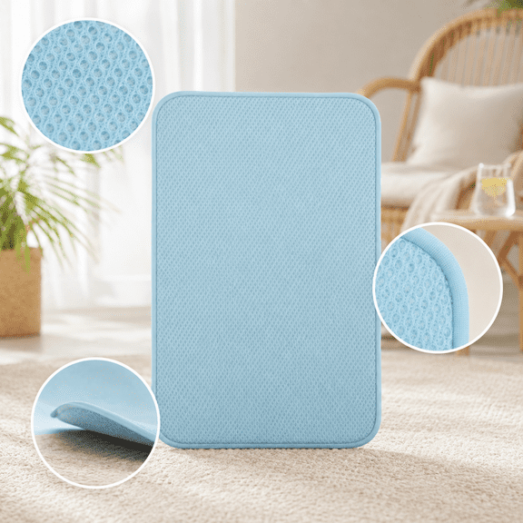 Ice Silk Cool Mat, Breathable Sweat-Absorbing Summer Mattress Pad for Bed Sofa Floor, Soft Cooling Sleeping Mat for Adults Home Trav