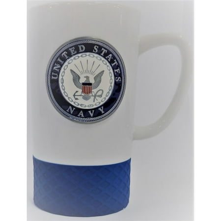 

United States Navy 15 oz Jump Mug with Silicone Grip