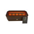 thumbnail image 5 of Wolf 458306 Windsor 5 Piece Watch Box in Brown & Orange MSRP $215, 5 of 7