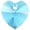 Hot Blue, variant on Red Crystal Heart - Good Luck Green Four Leaf Clover Charm Bead Dangle with Mini 2025