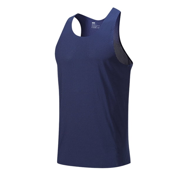 Chaleco sin mangas deportivo de verano para hombre: entrenamiento de baloncesto, poliéster, tallas S-XXL, secado rápido/transpirable, para exteriores.