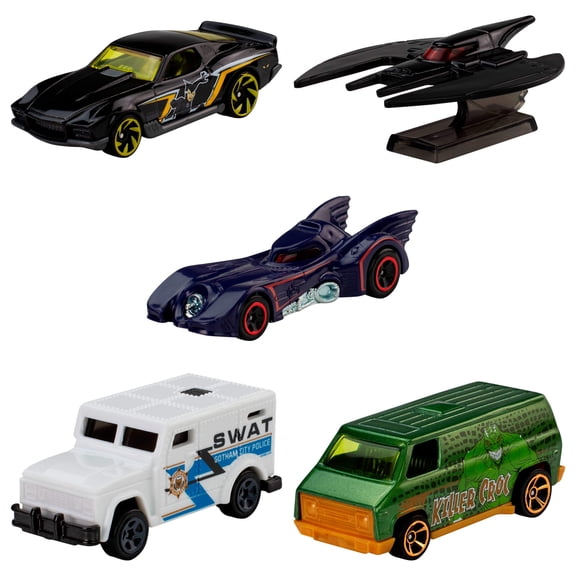 Hot Wheels Cars, 5-Pack of Die-Cast Toy Cars or Trucks in 1:64 Scale (Styles May Vary)