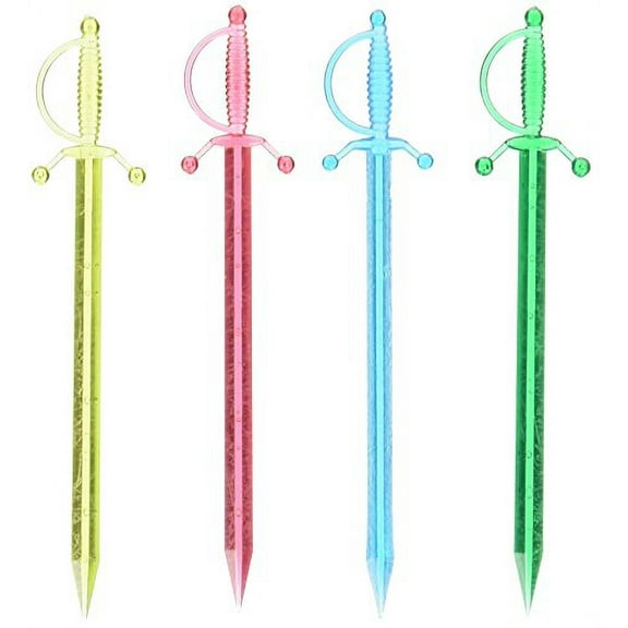 BarConic Heart Sword Cocktail Pick (Box of 250), Multicolor