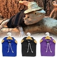 thumbnail image 5 of Kingtowag Long Haired Dragon Reptile Hoodie Suit Purple, Warm Fleece Sweater Leopard Gecko Costume, Handmade Fleece Sweater Set for Bearded Dragon & Leopard Gecko, 5 of 9