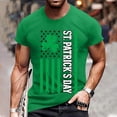 thumbnail image 2 of Men's St. Patrick's Day Shamrock T Shirt Short Sleeve Casual Clover Graphic Tee, 2 of 5