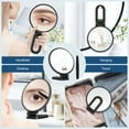 thumbnail image 5 of 30x Magnifying Mirror, Travel Hand Mirrors with Handle, Double Side Handheld Mirror with 1X 30X Magnification, Hand Held Foldable Travel Mirror for Makeup (Black), 5 of 8