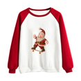 thumbnail image 4 of IROINNID Clearance Christmas Sweatshirts for Women Long Sleeve Crewneck Christmas Printing New Year Casual Tops for Fall and Winter,Red, 4 of 4