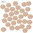 thumbnail image 2 of Buttons,14-15mm 100pcs/bag 4-Holes Round Wooden Button Luxury Finish, 2 of 9