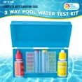 thumbnail image 2 of Basic 3-Way Swimming Pool & Spa Test Kit - Tests Water for pH, Chlorine, and Bromine - OTO and Phenol Red Test Solutions - Maintain the Proper Chemical Balance of Pool Water, 2 of 7