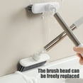 thumbnail image 4 of Grout Brush with Long Handle, Swivel Cleaning Scrubber - Extendable Durable Handle Grout Cleaner Brush for Bathroom, Tile, Baseboard, Corner & Narrow Space, 4 of 6
