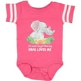 thumbnail image 3 of Inktastic I'll Never Forget That My Papa Loves Me with Cute Elephants Boys or Girls Baby Bodysuit, 3 of 5