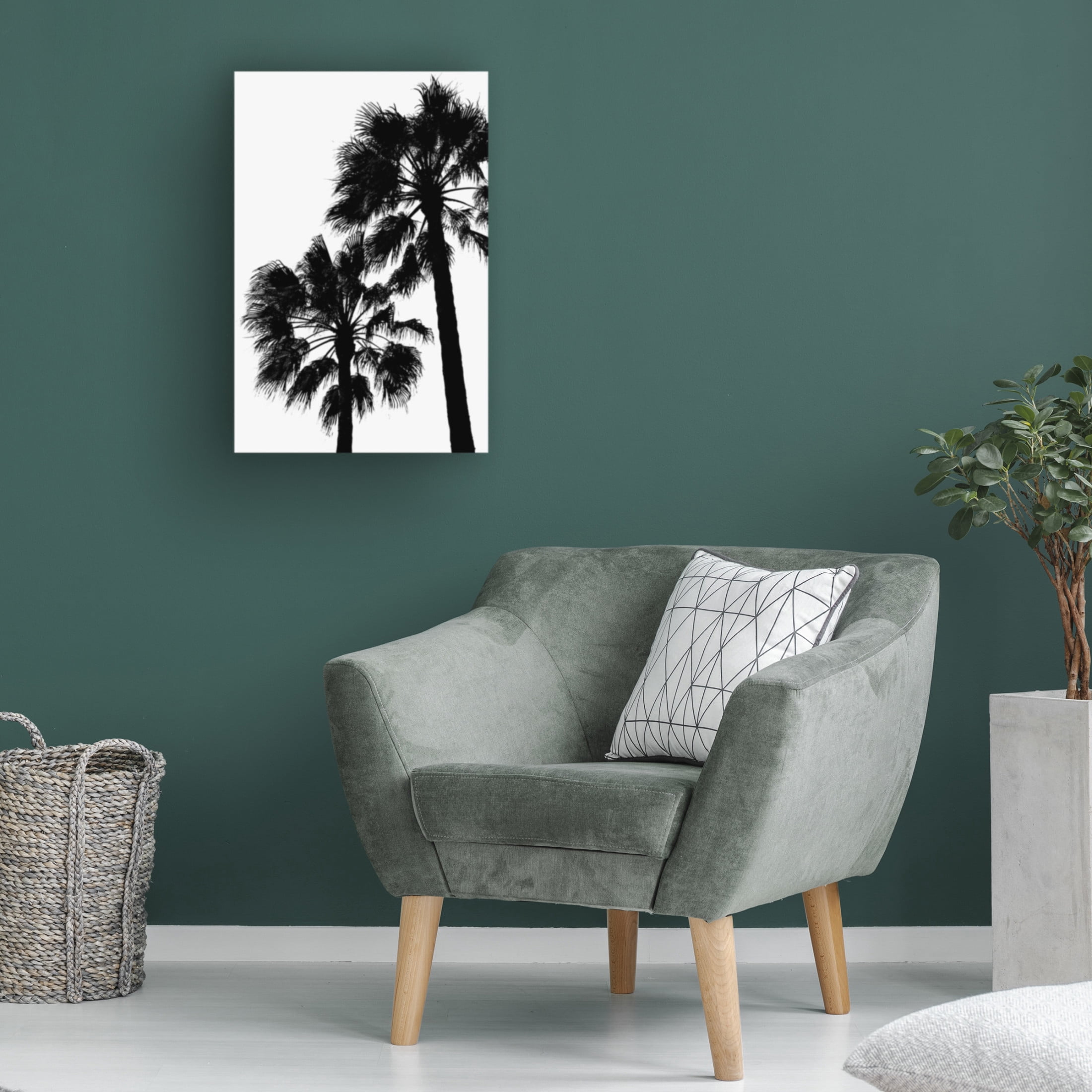 Trademark Fine Art Pictufy Studio III Palm Contrast Canvas Wall Art
